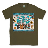 Army Green it’s a beautiful day to smile Classic Tee - JahusDesignShop