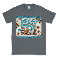 Charcoal Heather it’s a beautiful day to smile Classic Tee - JahusDesignShop