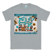 Heather Grey it’s a beautiful day to smile Classic Tee - JahusDesignShop