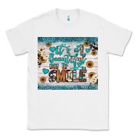 White it’s a beautiful day to smile Classic Tee - JahusDesignShop