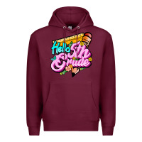 Burgundy hello 5th grade Premium Hoodie - JahusDesignShop