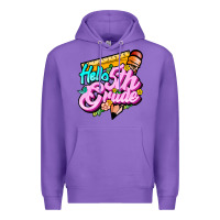 Purple hello 5th grade Premium Hoodie - JahusDesignShop