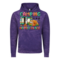 Cloud Purple camping is my happy place Vintage Hoodie - MaliasSmallBusiness