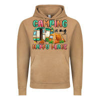 Vintage Camel camping is my happy place Vintage Hoodie - MaliasSmallBusiness