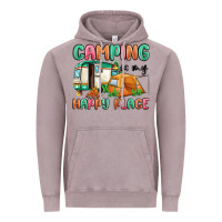 Vintage Zinc camping is my happy place Vintage Hoodie - MaliasSmallBusiness