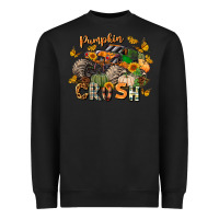 Black pumpkin crush truck Heavyweight Sweatshirt - LillyAllenDesigns