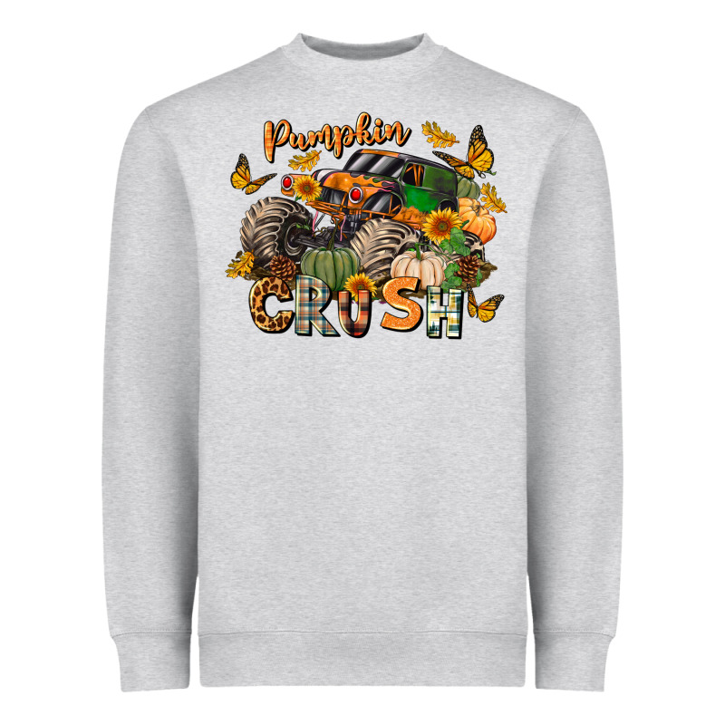 Pumpkin Crush Truck Heavyweight Sweatshirt by LillyAllenDesigns | Teevron