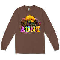 Chestnut softball aunt Long Sleeve Tee - LillyAllenDesigns