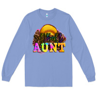 Colony Blue softball aunt Long Sleeve Tee - LillyAllenDesigns