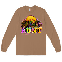 Toasted Coconut softball aunt Long Sleeve Tee - LillyAllenDesigns