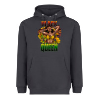 Smoke Black queen afro Heavyweight Hoodie - HowdyJamesFarm