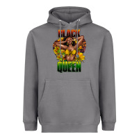 Storm Black queen afro Heavyweight Hoodie - HowdyJamesFarm