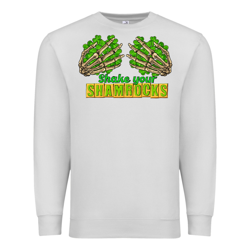 Shake Your Shamrocks St. Patrick's Day Premium Sweatshirt by CowGirlArtShop | Teevron