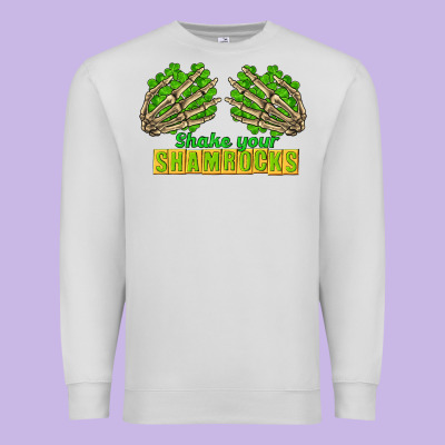 Shake Your Shamrocks St. Patrick's Day Premium Sweatshirt Designed By Cowgirlartshop