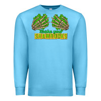 Ocean Blue Shake Your Shamrocks St. Patrick's Day Premium Sweatshirt - CowGirlArtShop