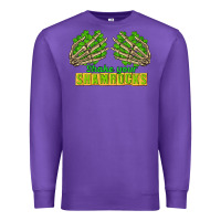 Purple Shake Your Shamrocks St. Patrick's Day Premium Sweatshirt - CowGirlArtShop
