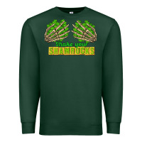 Sports Green Shake Your Shamrocks St. Patrick's Day Premium Sweatshirt - CowGirlArtShop