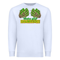 White Shake Your Shamrocks St. Patrick's Day Premium Sweatshirt - CowGirlArtShop