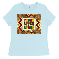 Baby Blue young black and free Ladies Tee - Artiststas