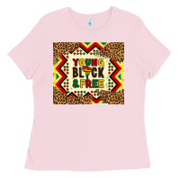 Bubblegum Pink young black and free Ladies Tee - Artiststas