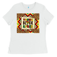 White young black and free Ladies Tee - Artiststas