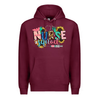 Burgundy nurse Premium Hoodie - CowGirlArtShop