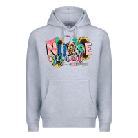 Heather Grey nurse Premium Hoodie - CowGirlArtShop