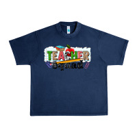 Navy teacher squad Urban Heavy Tee - NancyCooperArtShop