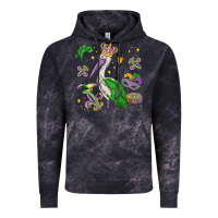 Cloud Black mardi gras pelican Vintage Hoodie - MaliasSmallBusiness