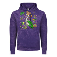 Cloud Purple mardi gras pelican Vintage Hoodie - MaliasSmallBusiness