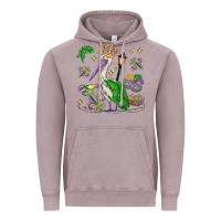Vintage Zinc mardi gras pelican Vintage Hoodie - MaliasSmallBusiness