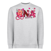 Heather Grey rna breast cancer registered nurse assistant Heavyweight Sweatshirt - LillyAllenDesigns