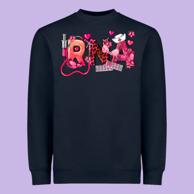 Rna Breast Cancer Registered Nurse Assistant Heavyweight Sweatshirt Designed By Lillyallendesigns
