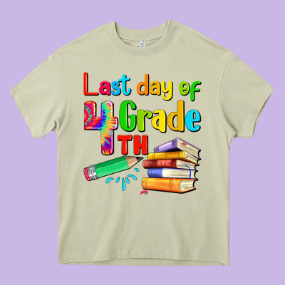 Last Day Of Fourth Grade Heavy Core Tee Designed By Artiststas