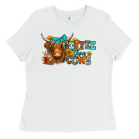 White coffee then cows longhaired cow Ladies Tee - Jasminsmagicworld