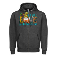 Charcoal Heather I think i love Fall most of all Zipper Hoodie - NancyCooperArtShop