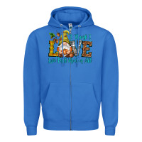 True Royal I think i love Fall most of all Zipper Hoodie - NancyCooperArtShop