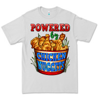 Dove Grey powered by chicken nuggets Premium Tee - AdoDesignShop