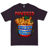 Plum powered by chicken nuggets Premium Tee - AdoDesignShop