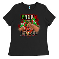 Black Proud Latina Mexican sneakers Ladies Tee - RanaPortraitStore