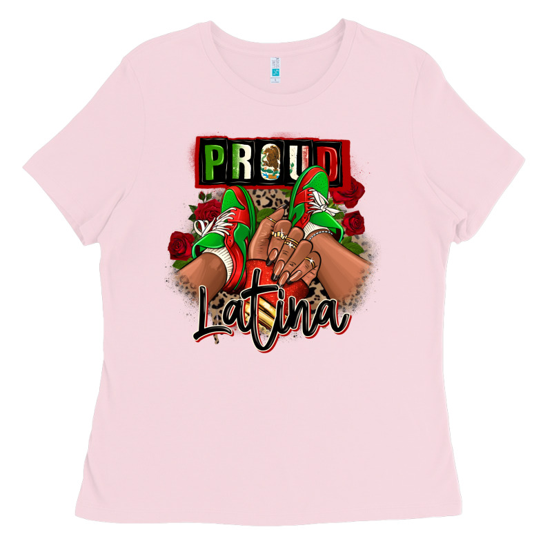 Proud Latina Mexican Sneakers Ladies Tee by RanaPortraitStore | Teevron