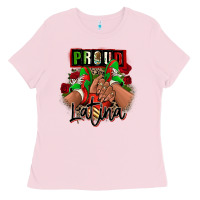 Bubblegum Pink Proud Latina Mexican sneakers Ladies Tee - RanaPortraitStore