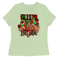 Matcha Proud Latina Mexican sneakers Ladies Tee - RanaPortraitStore