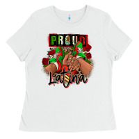 White Proud Latina Mexican sneakers Ladies Tee - RanaPortraitStore