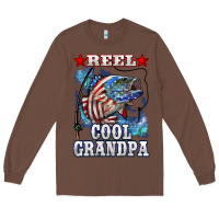 Chestnut reel cool grandpa american flag bass Long Sleeve Tee - LillyAllenDesigns