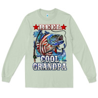 Matcha reel cool grandpa american flag bass Long Sleeve Tee - LillyAllenDesigns
