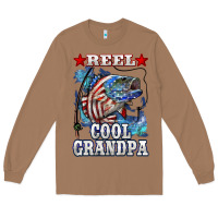 Toasted Coconut reel cool grandpa american flag bass Long Sleeve Tee - LillyAllenDesigns