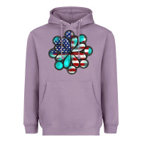 Lavender American flag turquoise gemstone 4th of july Heavyweight Hoodie - CowGirlArtShop