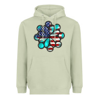 Matcha American flag turquoise gemstone 4th of july Heavyweight Hoodie - CowGirlArtShop