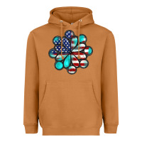 Meerkat American flag turquoise gemstone 4th of july Heavyweight Hoodie - CowGirlArtShop